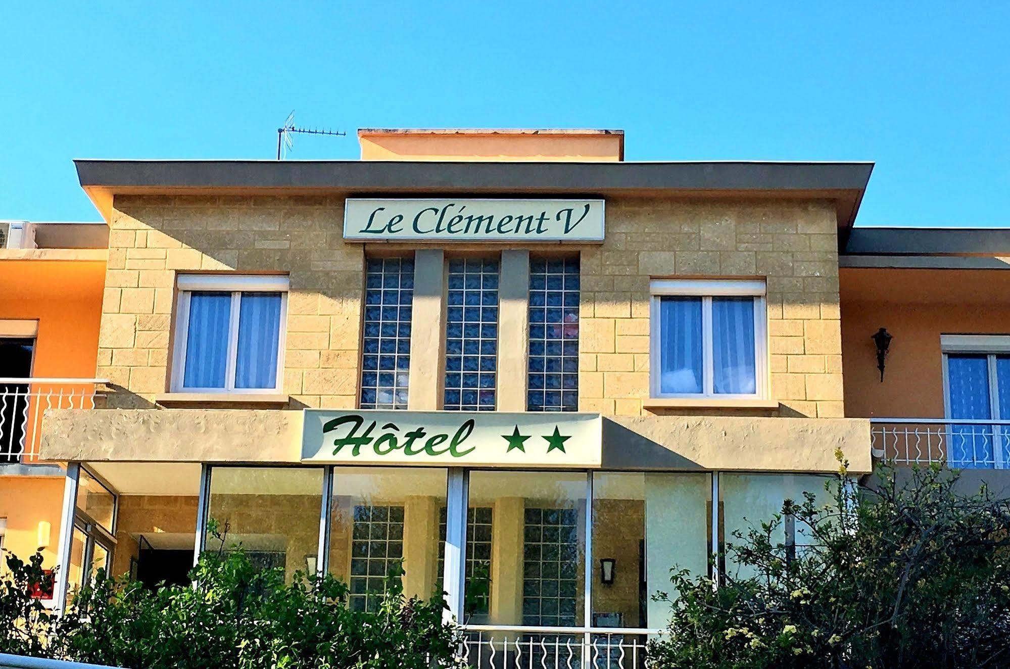 Logis Hotel Le Clement V Roquemaure  Exterior foto